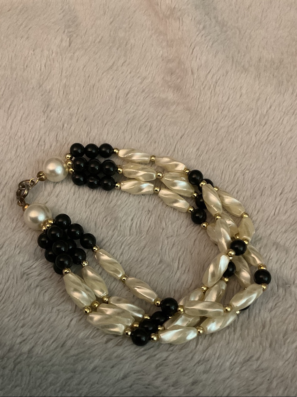 Black and white bracelet